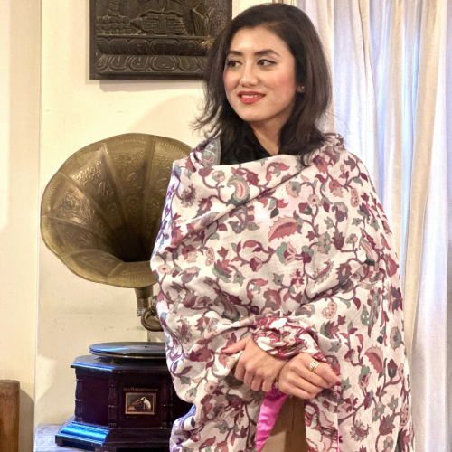 Ivory Mist Classic Shawl