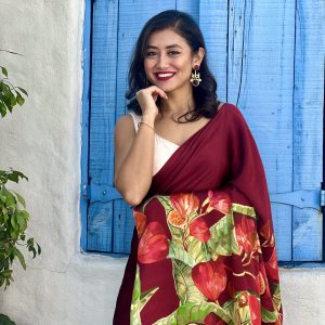 Aaradya Pure Satin Silk Saree