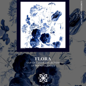 Flora Premium Silk Pocket Square