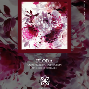 Flora Premium Silk Pocket Square