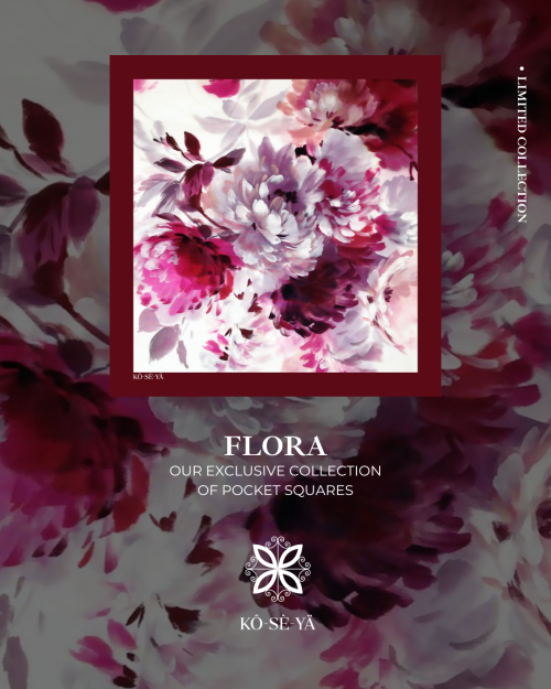 Flora Premium Silk Pocket Square