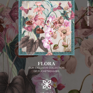 Flora Premium Silk Pocket Square