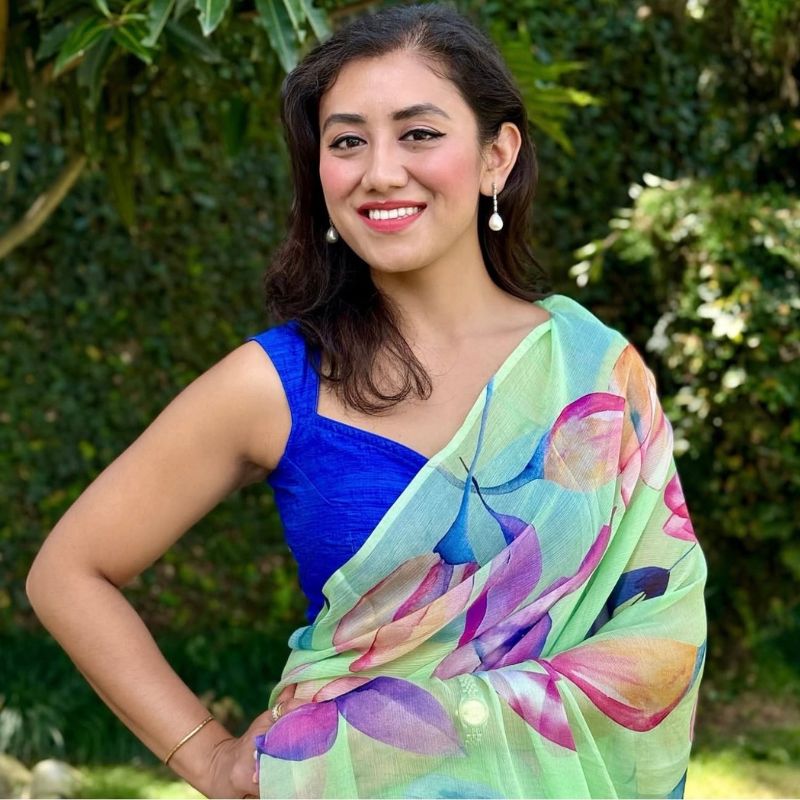 Noor Pure French Chiffon Silk Saree