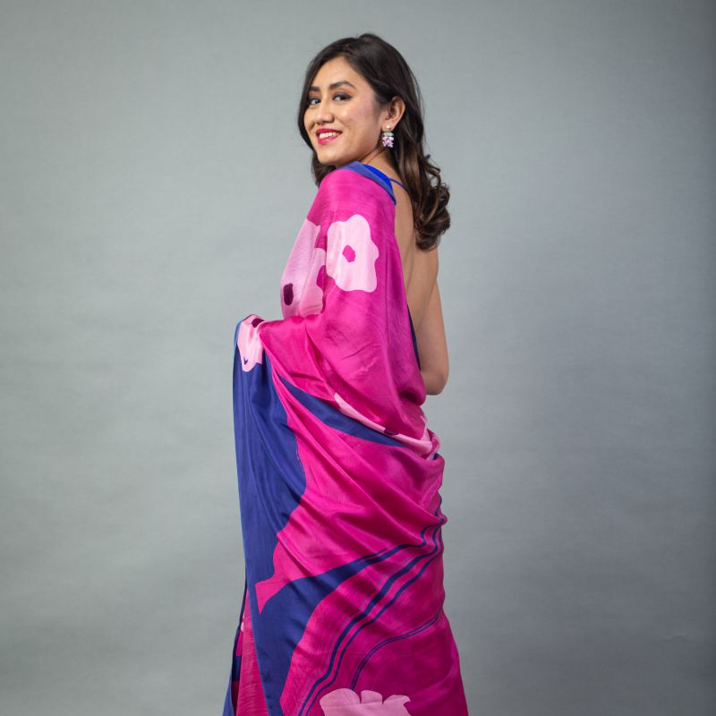 Pink Pearl Pure Habuttai Silk Saree