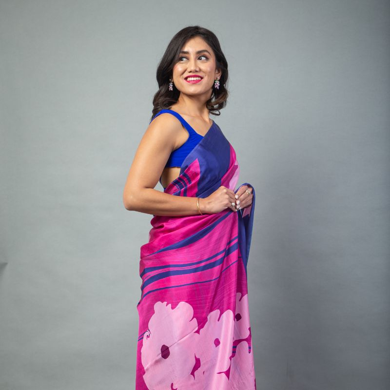 Pink Pearl Pure Habuttai Silk Saree