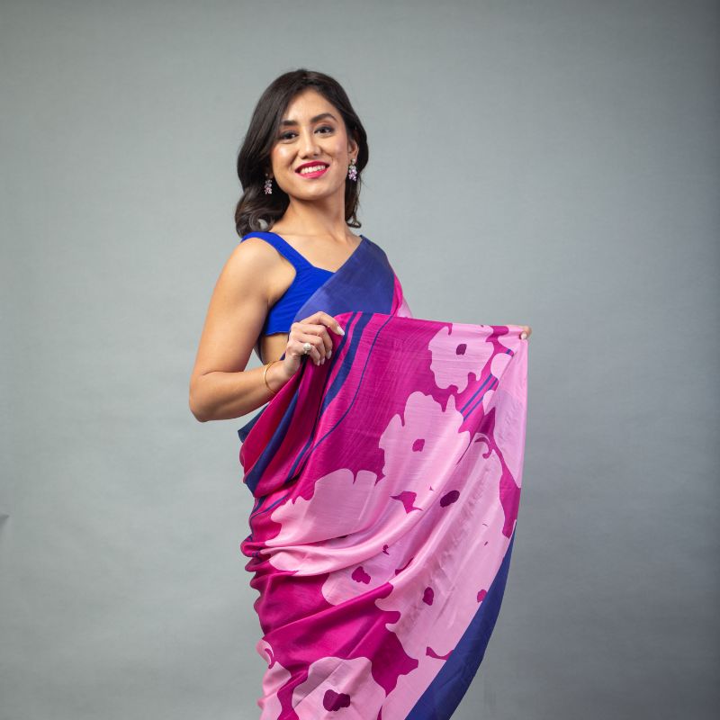 Pink Pearl Pure Habuttai Silk Saree
