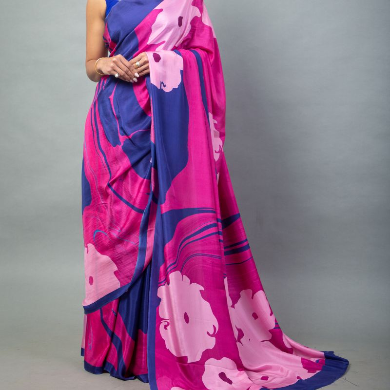 Pink Pearl Pure Habuttai Silk Saree