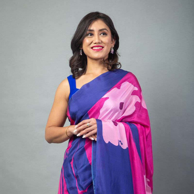 Pink Pearl Pure Habuttai Silk Saree