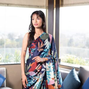 Aaradya Pure Satin Silk Saree