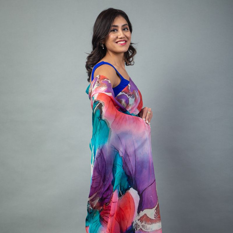 Putali Pure Organza Silk Saree